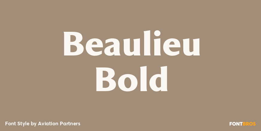 Beaulieu Bold Font Poster #1