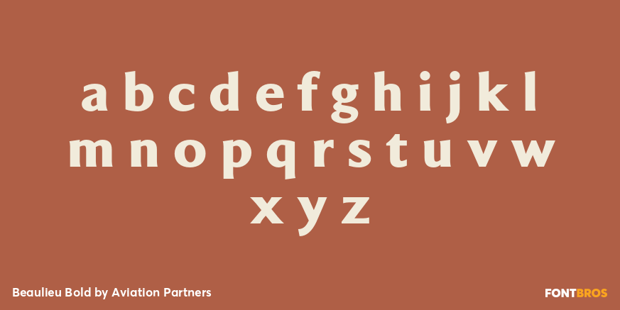 Beaulieu Bold Font Poster #1