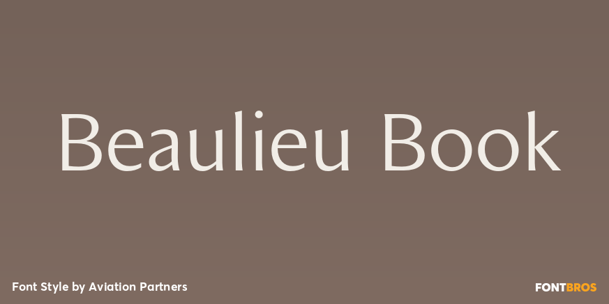 Beaulieu Book Font Poster #1