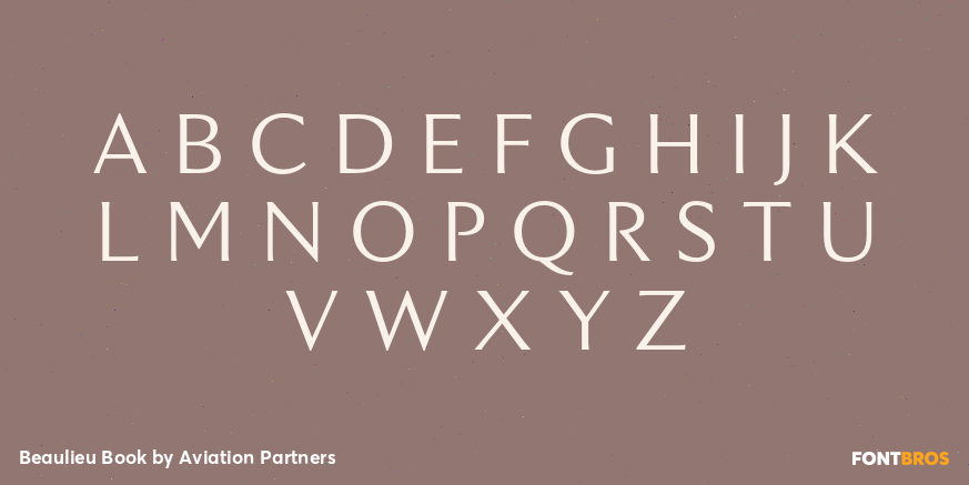 Beaulieu Book Font Poster #1
