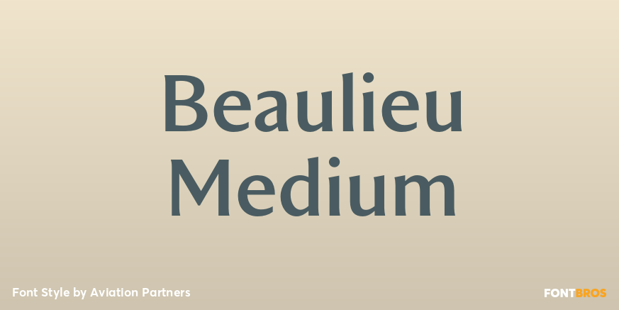 Beaulieu Medium Font Poster #1
