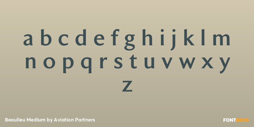 Beaulieu Medium Font Poster #1