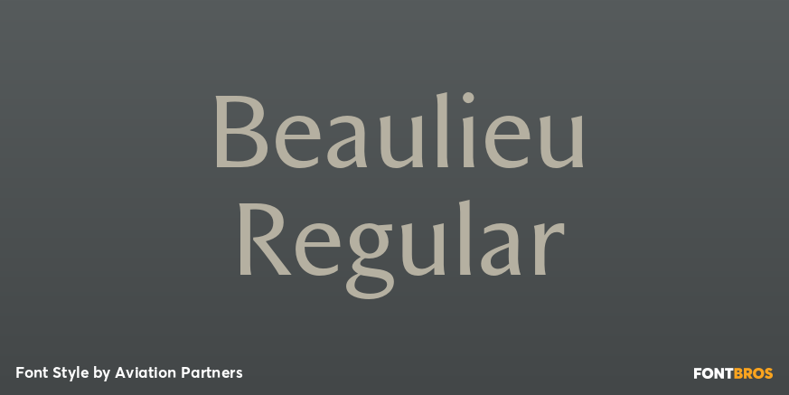 Beaulieu Regular Poster