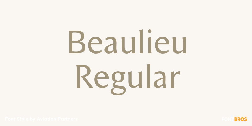 Beaulieu Regular Poster