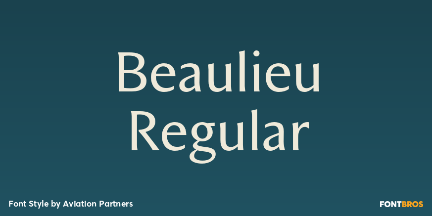 Beaulieu Regular Font Poster #1