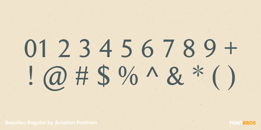 Beaulieu Regular Font Poster #4