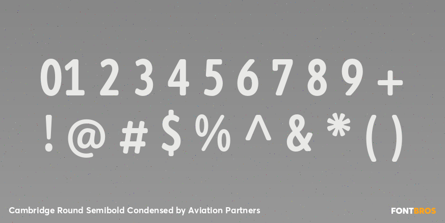 Cambridge Round Semibold Condensed Font Poster #4