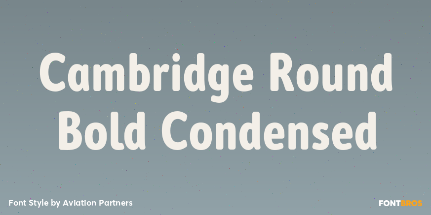 Cambridge Round Bold Condensed Font Poster #1