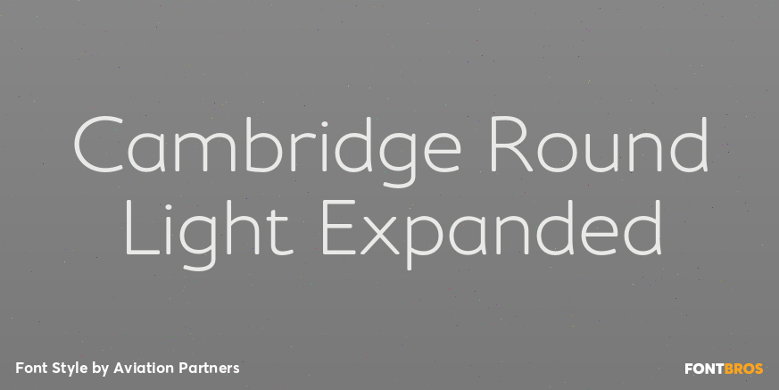 Cambridge Round Light Expanded Font Poster #1