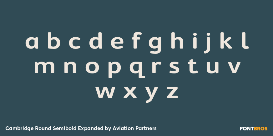Cambridge Round Semibold Expanded Font Poster #1