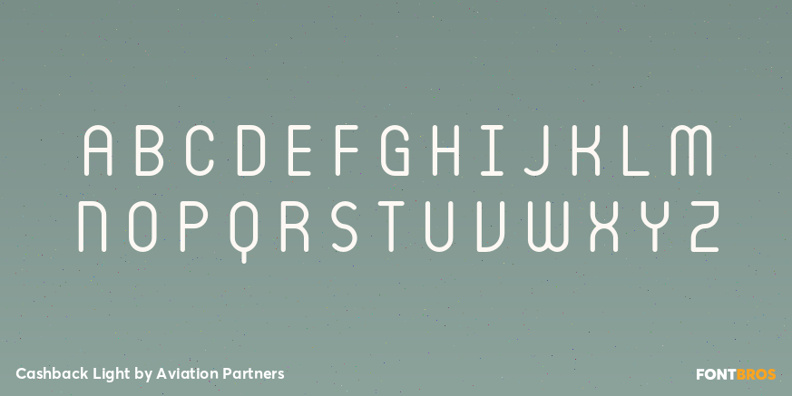 Cashback Light Font Poster #2