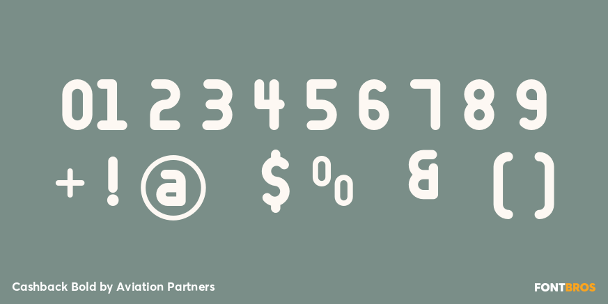 Cashback Bold Font Poster #4