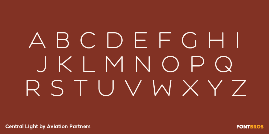 Central Light Font Poster #3