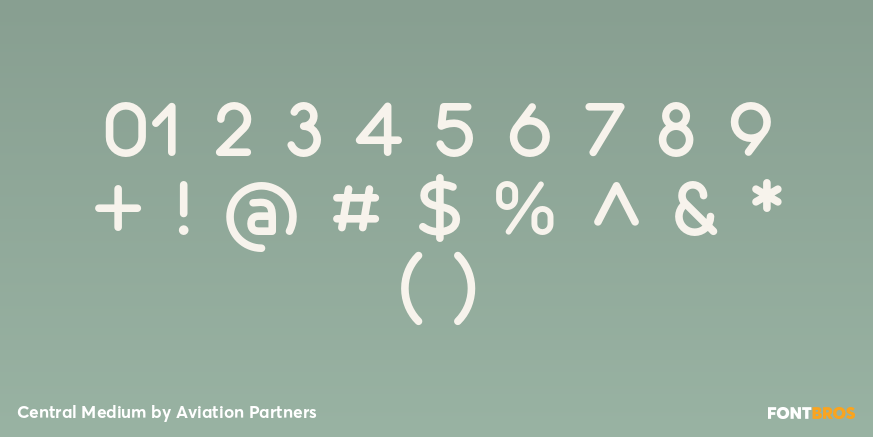 Central Medium Font Poster #4