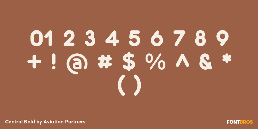 Central Bold Font Poster #1