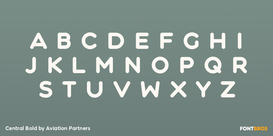 Central Bold Font Poster #3