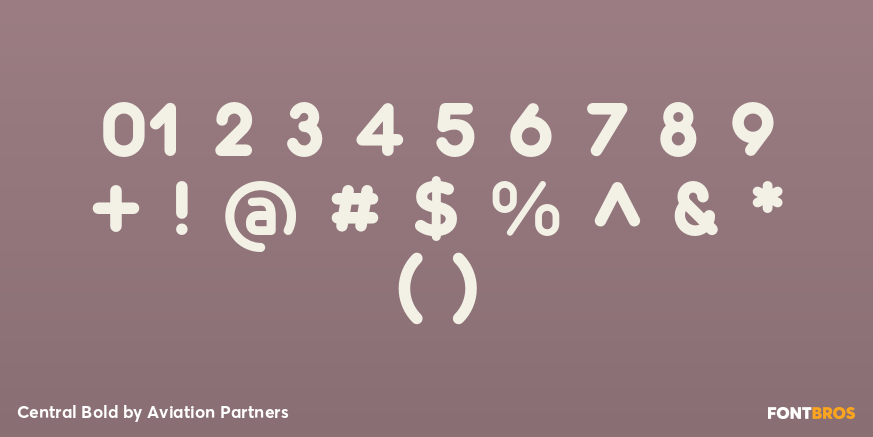 Central Bold Font Poster #4