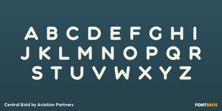 Central Bold Font Poster #1