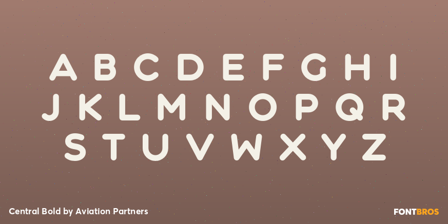 Central Bold Font Poster #1