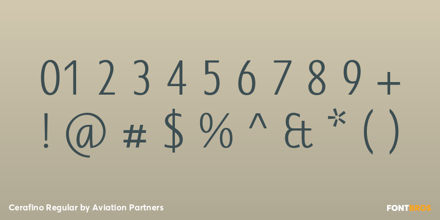 Cerafino Regular Font Poster #4