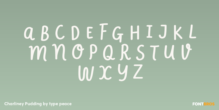 Charliney Pudding Font Poster #1
