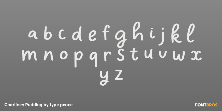 Charliney Pudding Font Poster #1