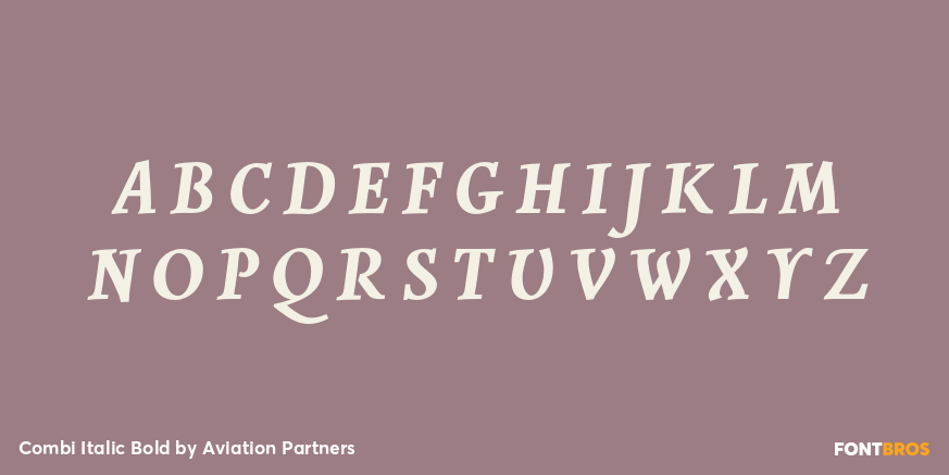 Combi Italic Bold Font Poster #2