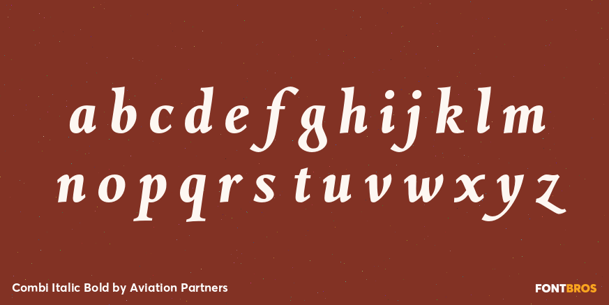 Combi Italic Bold Font Poster #3