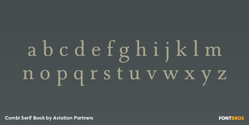 Combi Serif Book Font Poster #3