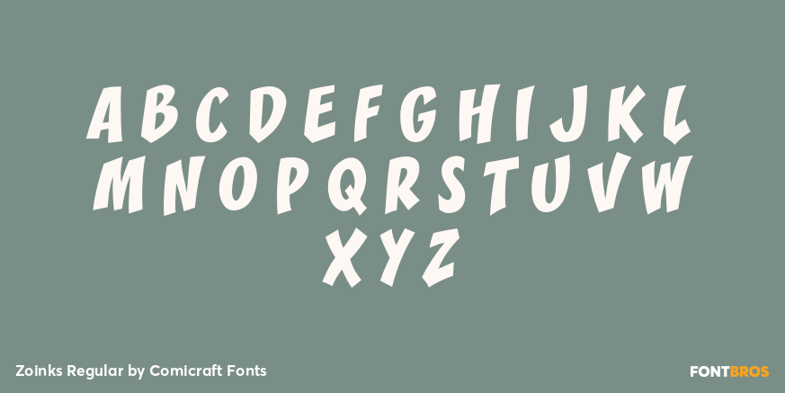 Zoinks Regular Font Poster #1