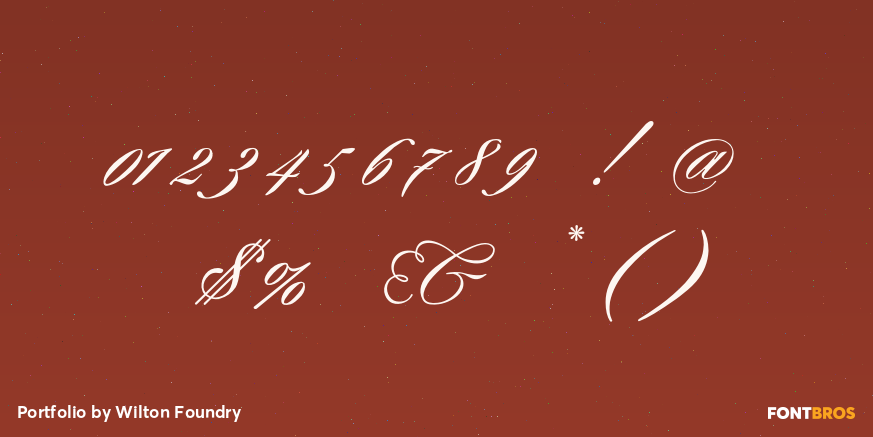 Portfolio Font Poster #1