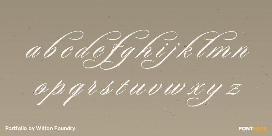 Portfolio Font Poster #1