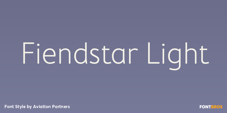 Fiendstar Light Font Poster #1