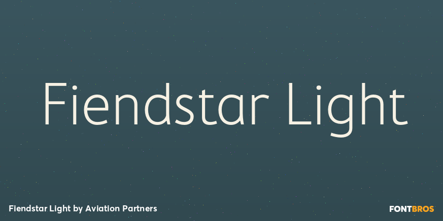 Fiendstar Light Font Poster #1