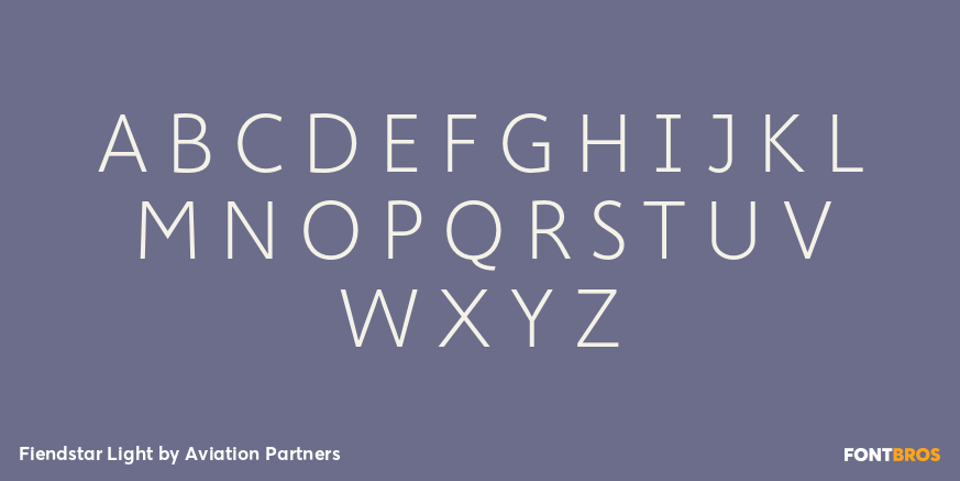 Fiendstar Light Font Poster #2