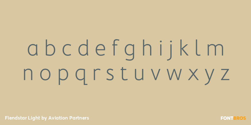 Fiendstar Light Font Poster #3