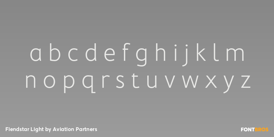 Fiendstar Light Font Poster #1