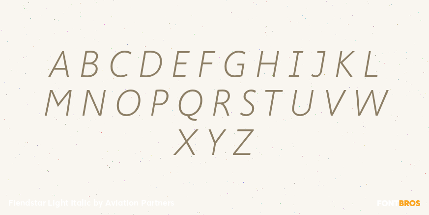 Fiendstar Light Italic Font Poster #1