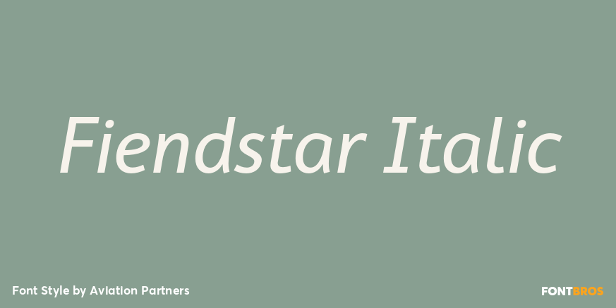Fiendstar Italic Font Poster #1