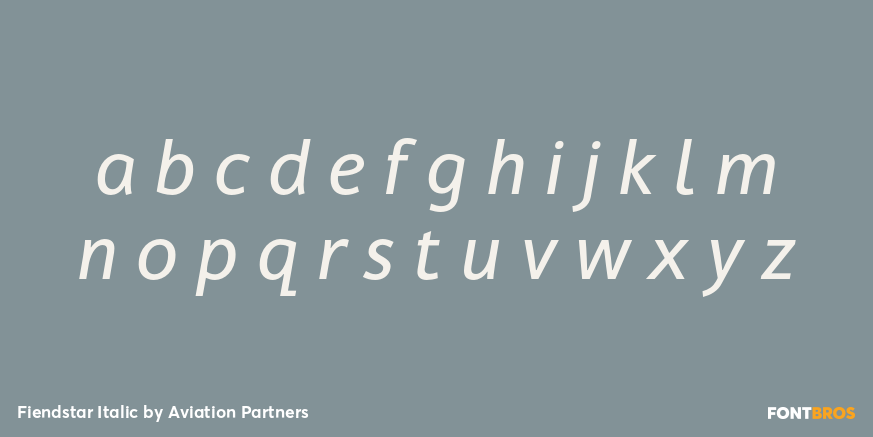 Fiendstar Italic Font Poster #1