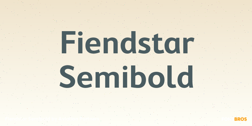 Fiendstar Semibold Font Poster #1