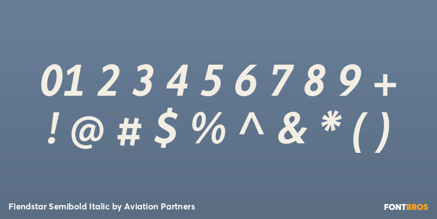 Fiendstar Semibold Italic Font Poster #4