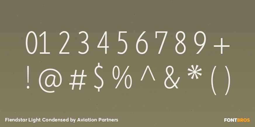 Fiendstar Light Condensed Font Poster #1