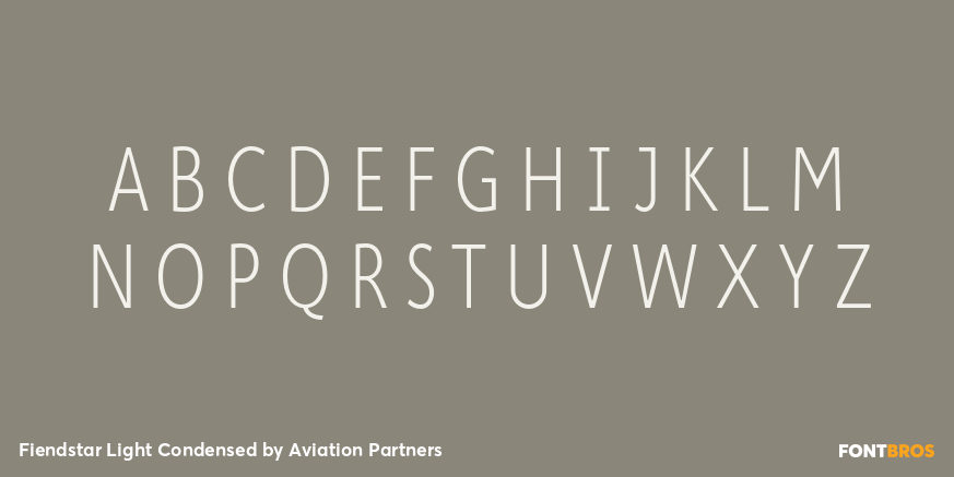 Fiendstar Light Condensed Font Poster #1