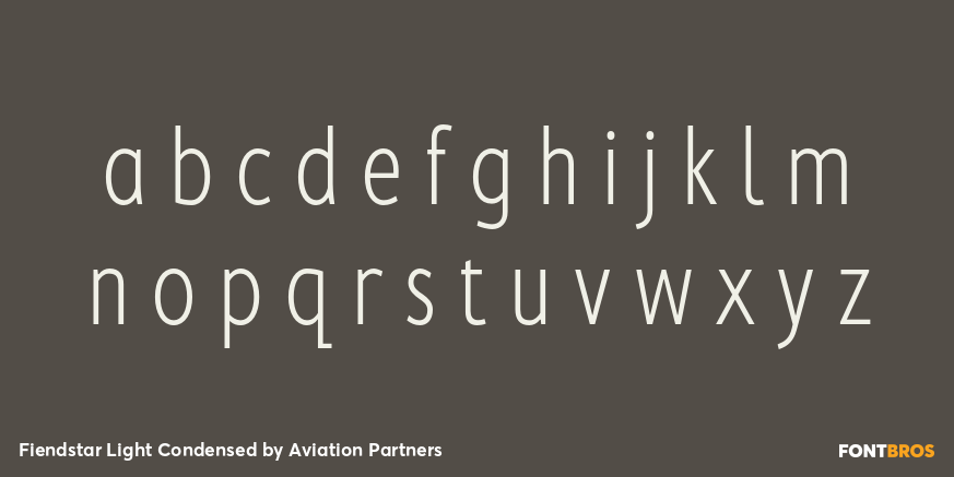 Fiendstar Light Condensed Font Poster #1