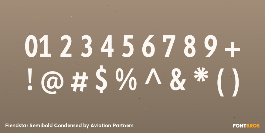 Fiendstar Semibold Condensed Font Poster #4