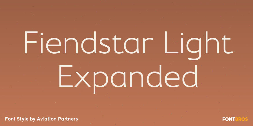 Fiendstar Light Expanded Font Poster #1