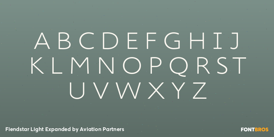 Fiendstar Light Expanded Font Poster #2