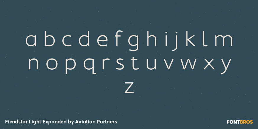 Fiendstar Light Expanded Font Poster #1