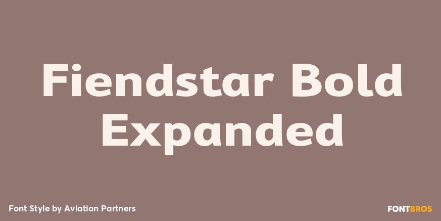 Fiendstar Bold Expanded Font Poster #1